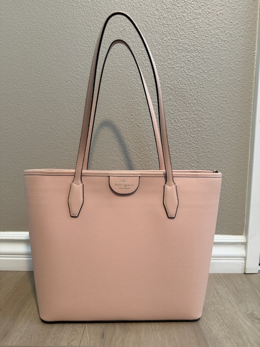 kate spade blush pink leather tote